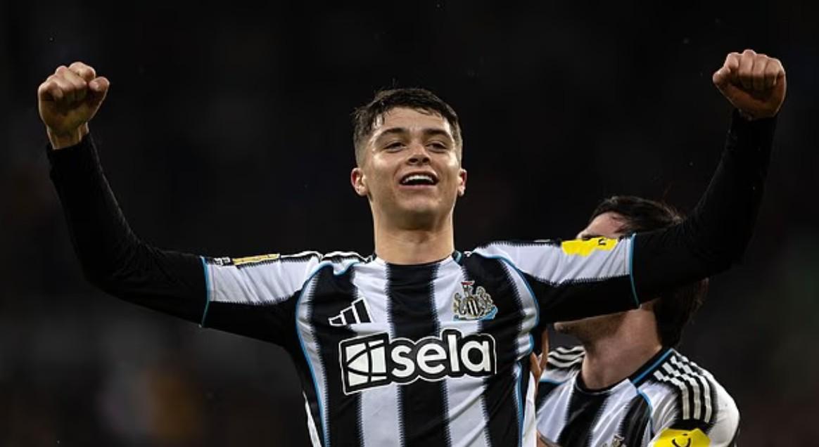 欧冠高清直播入口-邮报：纽卡19岁小将刘易斯-米利有可能入选英格兰队的名单