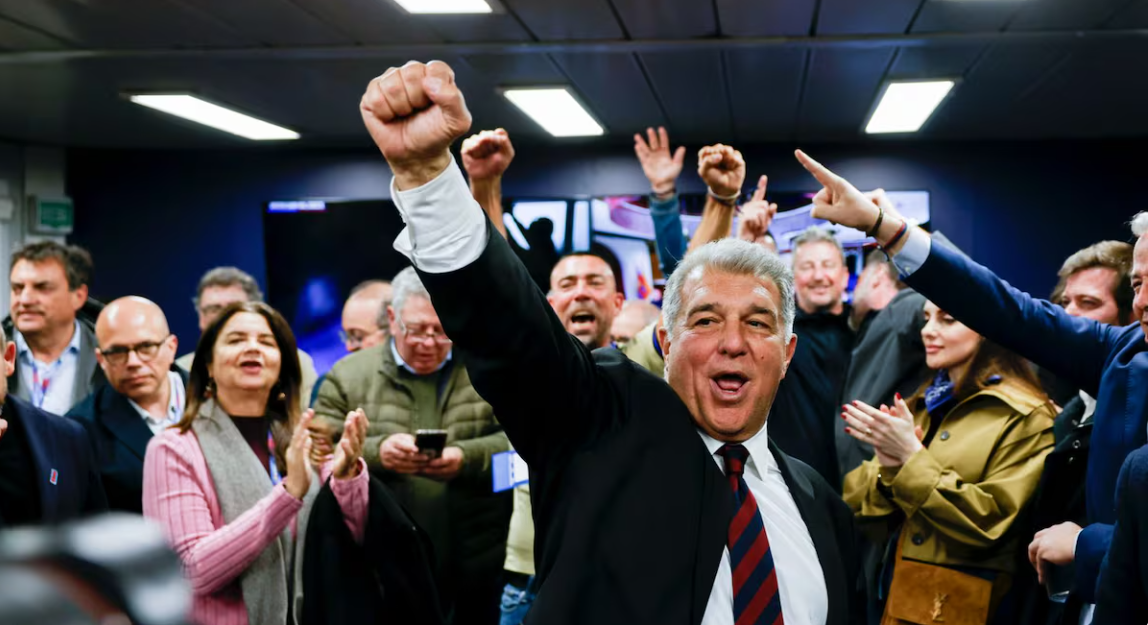 欧冠直播下载-拉波尔塔历史性连任：得票率创新高，掌舵巴萨至2031年